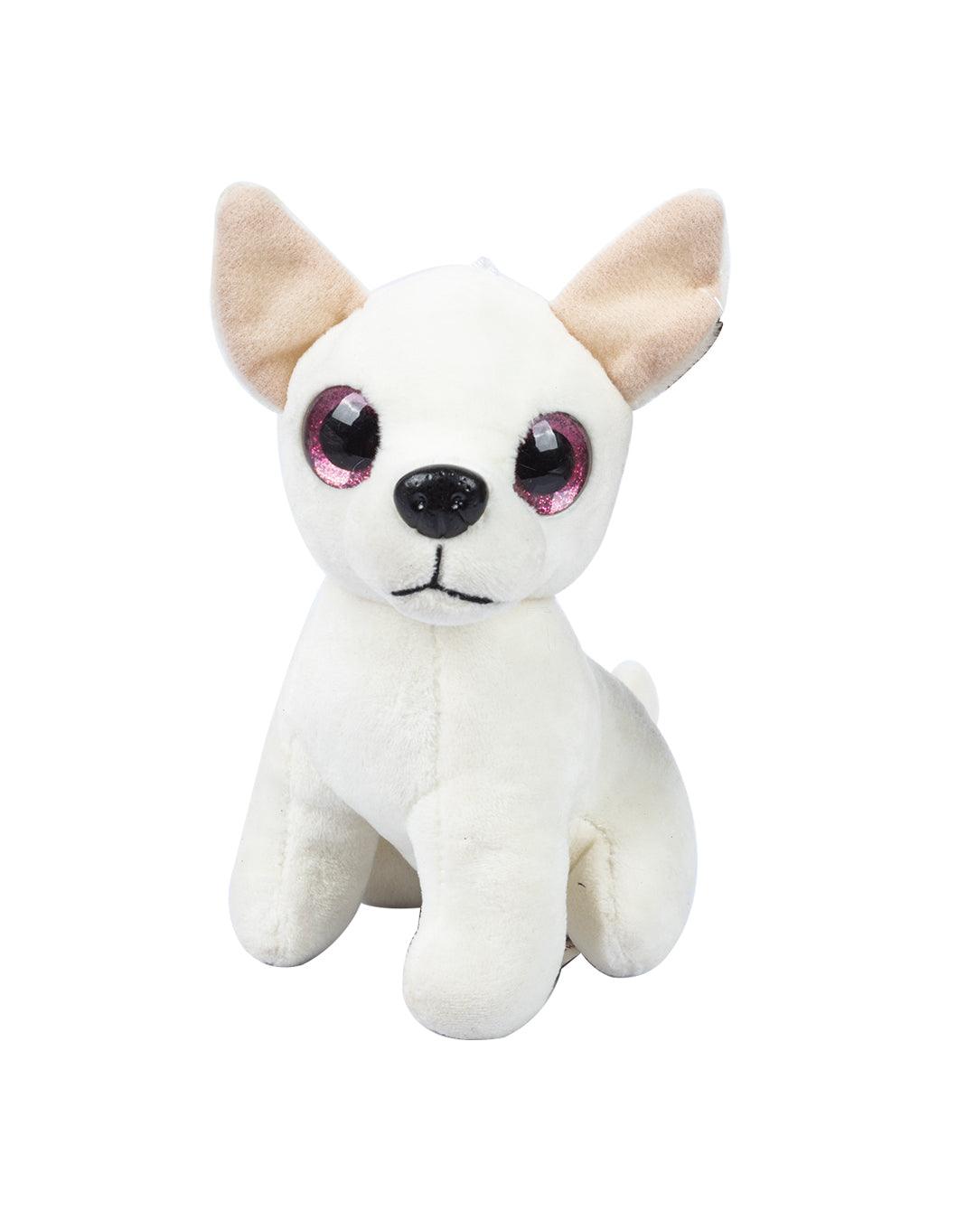 DIMPLY STUFF Dog Standing Stuffed Animal (20cm, White) - Plush Toy - MARKET 99