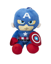 DIMPY STUFF Captain America Stuffed Soft Toy (30 Cm, Blue & Red) - Plush Toy - MARKET 99