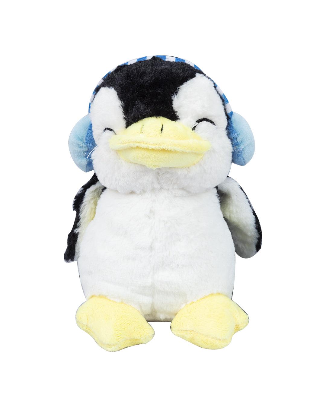 DIMPY STUFF Penguin with Headphone Standing Stuffed Animal (25cm) - Plush Toy - MARKET 99