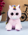 DIMPY STUFF Unicorn Horse Standing Stuffed Animal (20cm, Pink) - Plush Toy - MARKET 99