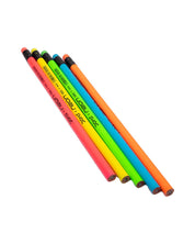 DOMS Neon Pencils, with Eraser Tip, Assorted Colours, Wood Set of 50 - MARKET 99