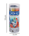 DOMS Plastic Crayons, Assorted Colours, Wax, Set of 28 Shades - MARKET 99