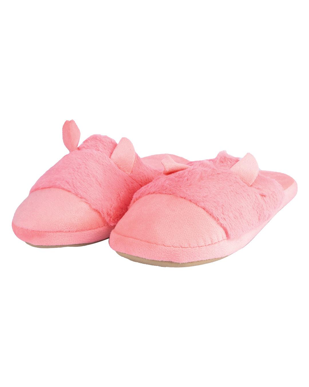 Donati Bedroom Fluffy Slippers, Pink, Polyester - MARKET 99