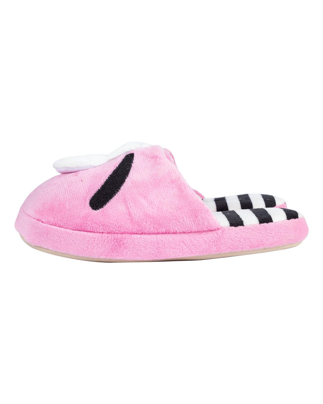 Donati Bedroom Slippers, Dog Print, Pink, Polyester - MARKET 99