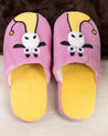 Donati Bedroom Slippers, Giraffe, Pink, Polyester - MARKET 99