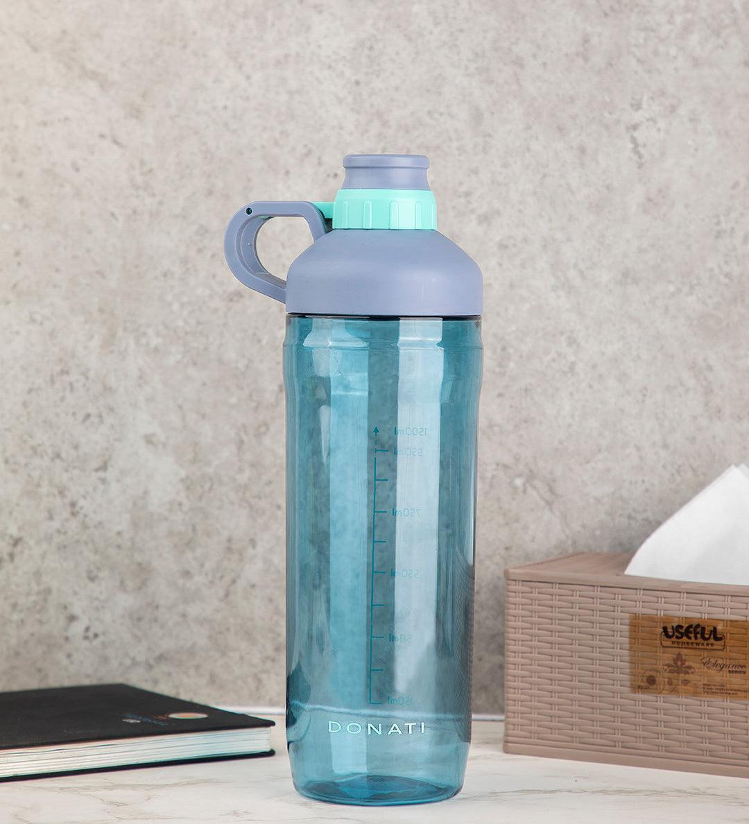 Donati Bottle, Water Bottle, Blue, Plastic, 1.5 Litre - MARKET 99