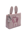 Donati Coin Pouch, Bunny Print, Pink, PU Leather - MARKET 99