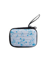 Donati Coin Pouch, Wallet, Floral Print, White & Blue, Tin - MARKET 99