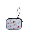 Donati Coin Pouch, Wallet, Floral Print, White & Red, Tin - MARKET 99
