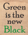 Donati Jute Bag, Natural Jute Finish, Dori Handle, Printed Bag, Green, Black, & Natural Colour, Jute - MARKET 99