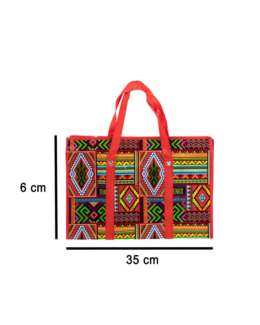 Donati Shopping Bag, Red, Plastic - MARKET 99
