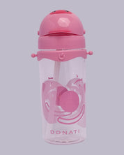 Donati Sipper, for Kids, Bottle, Pink, Plastic, 500 mL - MARKET 99