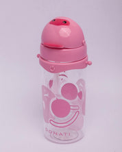 Donati Sipper, for Kids, Bottle, Pink, Plastic, 500 mL - MARKET 99