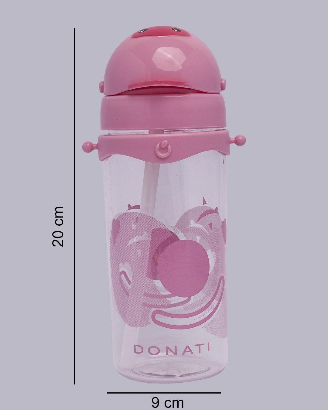 Donati Sipper, for Kids, Bottle, Pink, Plastic, 500 mL - MARKET 99