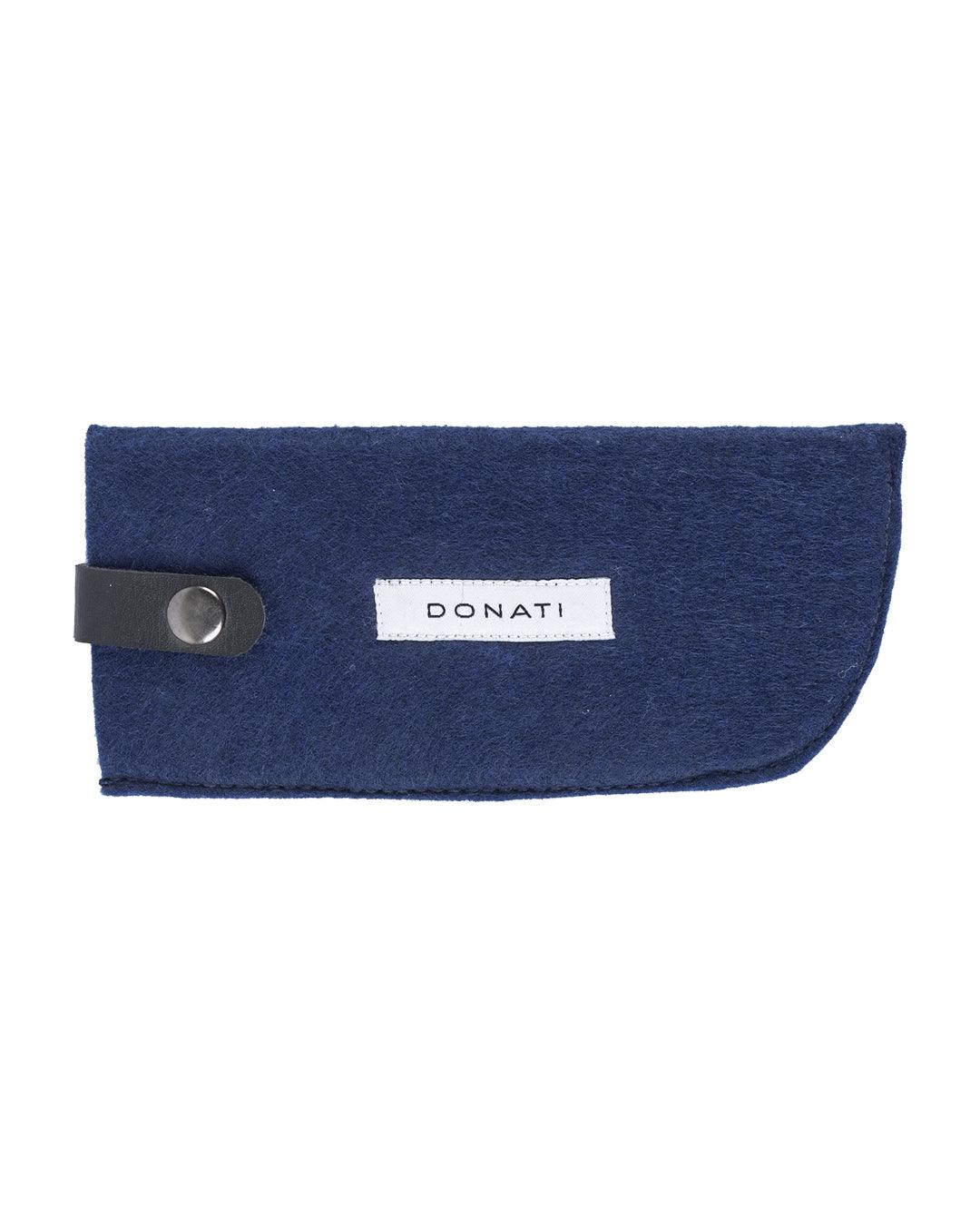 Donati Sunglass Case with Touch Button (Blue Pouch For Eyewear Sunglasses) - MARKET 99