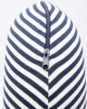 Donati Travel Pillow, Neck Pillow, for Neck Support, Blue & White Colour Stripes, Memory Foam - MARKET 99