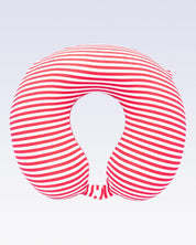 Donati Travel Pillow, Neck Pillow, for Neck Support, Blue & White Colour Stripes, Memory Foam - MARKET 99
