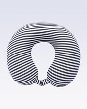 Donati Travel Pillow, Neck Pillow, for Neck Support, Blue & White Colour Stripes, Memory Foam - MARKET 99