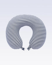 Donati Travel Pillow, Neck Pillow, for Neck Support, Blue & White Colour Stripes, Memory Foam - MARKET 99