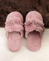 Donati Woman Fluffy Slippers, Peach, Polyester - MARKET 99