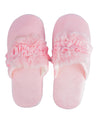 Donati Woman Fluffy Slippers, Pink, Polyester - MARKET 99