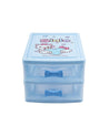 Double Layer Drawer, Organizer, Blue, Plastic - MARKET 99
