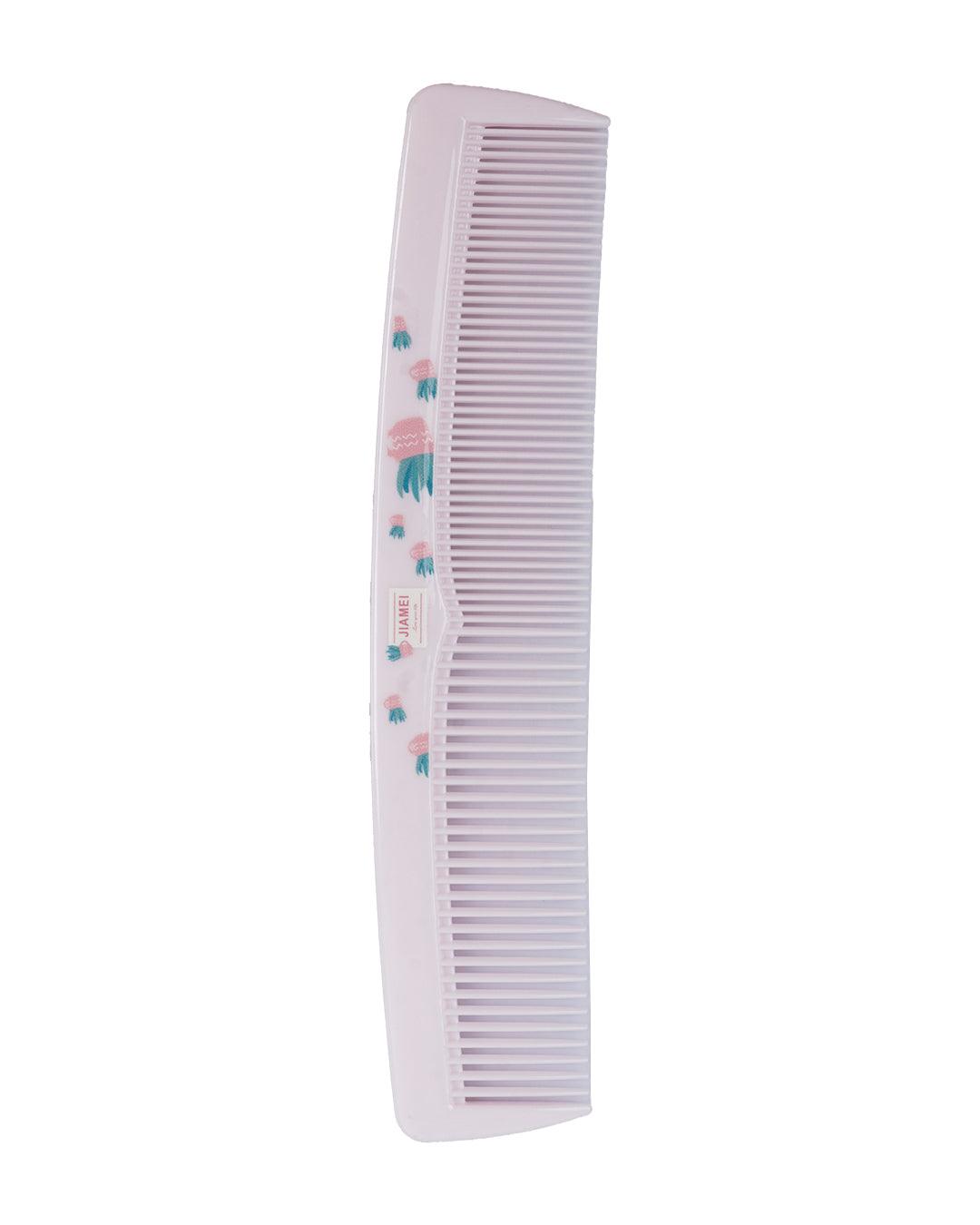 Double Tooth Hair Comb, Pink, Plastic - MARKET 99