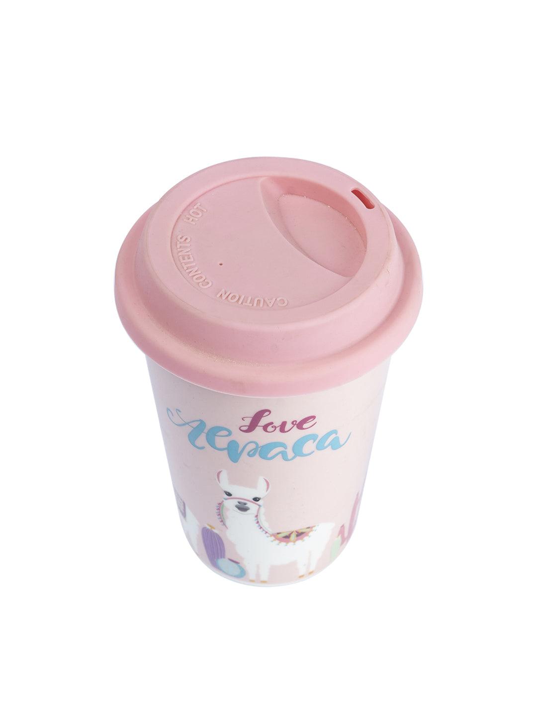 Double Wall Ceramic Travel Mug With Lid (400 mL) - MARKET 99