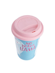 Double Wall Ceramic Travel Mug With Lid (400 mL) - MARKET 99