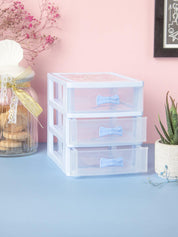 Drawer, Modern Design, 3 Layer Drawer, Blue, Plastic - MARKET 99