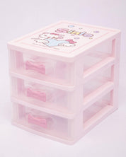 Drawer, Modern Design, 3 Layer Drawer, Pink, Plastic - MARKET 99