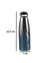 Dual Shade Water Bottle, Temperature Retention, Blue, Stainless Steel, 350ML - MARKET 99