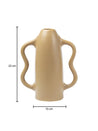 Dual Tone Cream Ceramic Vase - MARKET 99
