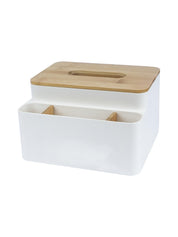 Dual Tone Plastic Tissue Box With Holder