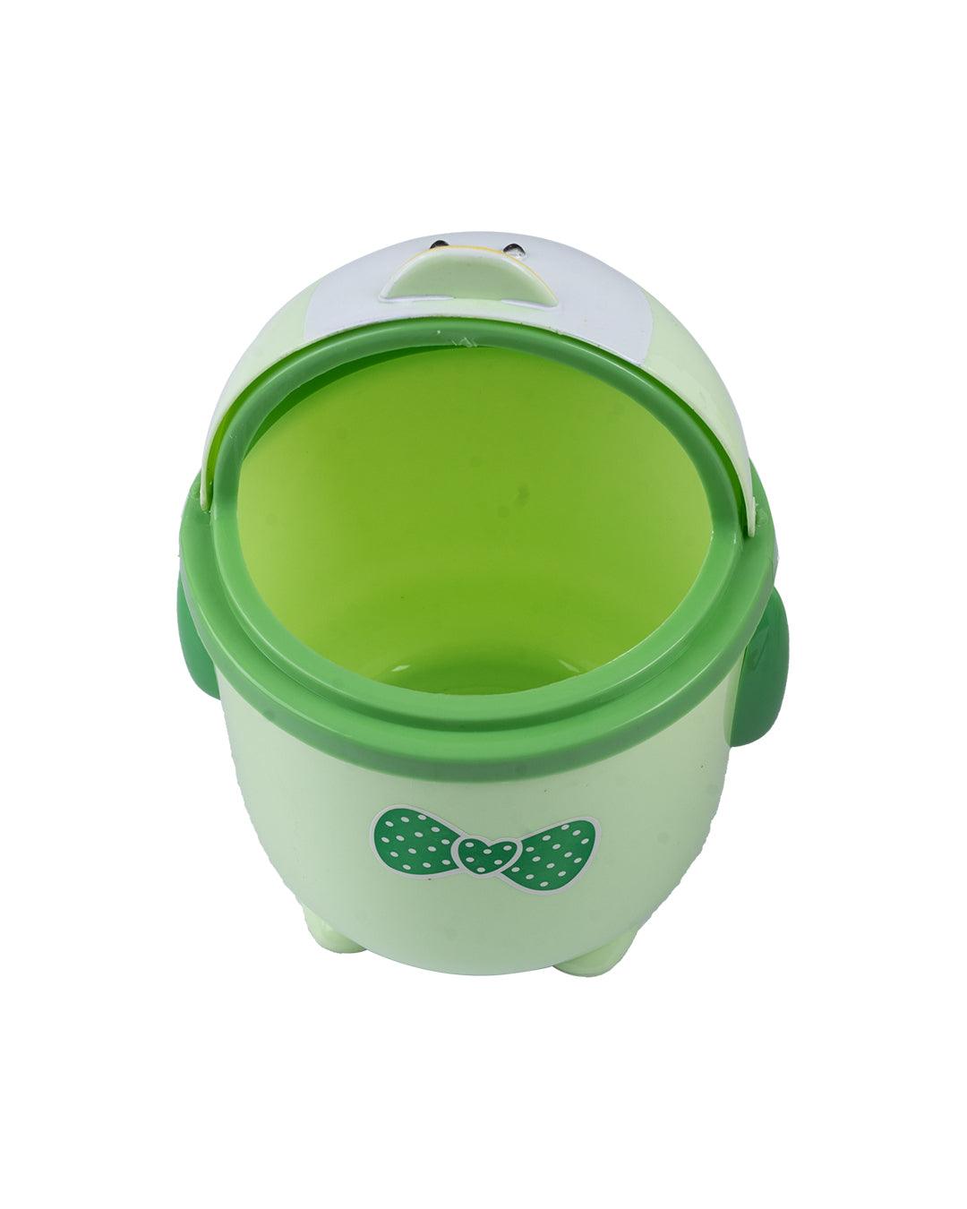 Dustbin, Green, Plastic, Set of 2 - MARKET 99