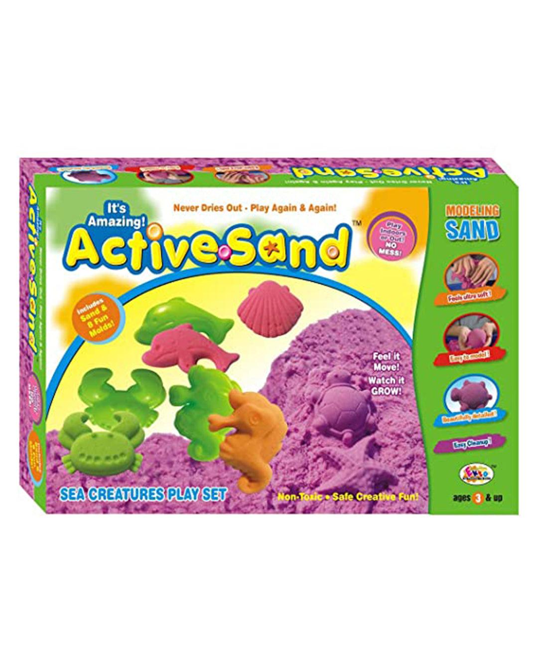 Ekta Active Sand Sea Creatures Play Set - For Child Age 3 & Up - MARKET 99