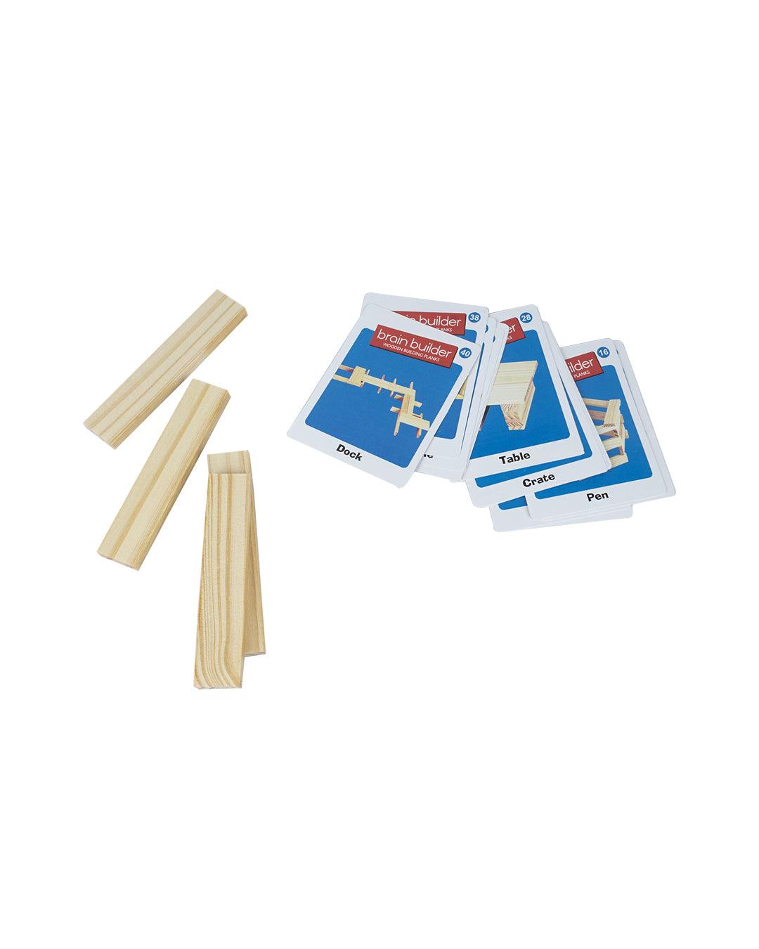 EKTA Brain Builder Wooden Building Planks Set-1, (Play & Learn) - For Child Age 3 & Up - MARKET 99