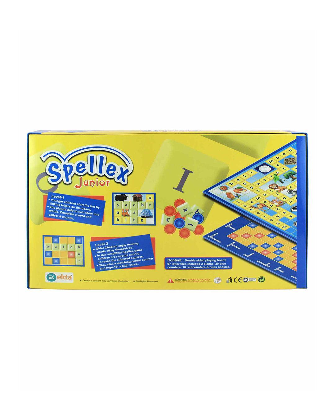 EKTA Spellex Junior Word Board Game - For Child Age 8 & Up (2-6 Players) - MARKET 99
