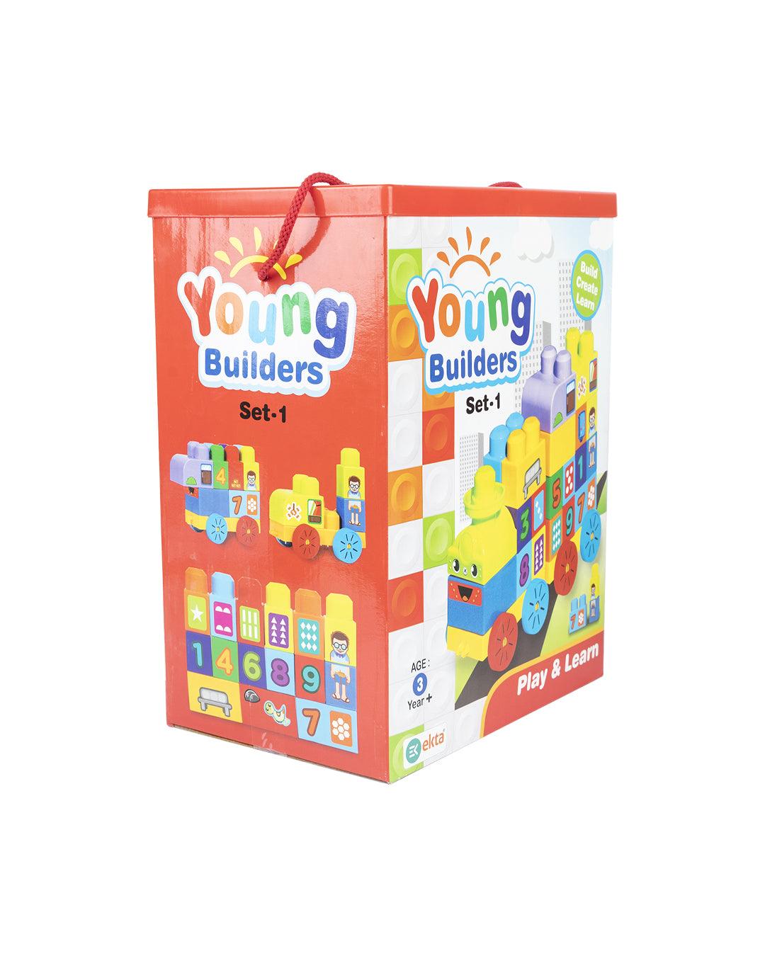 EKTA Young Builder Set-1, (Build, Create & Learn) - For Child Age 3 & Up - MARKET 99
