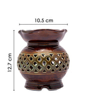 Electric Aroma Burner, Reed Diffuser, Essential Oil Diffuser, Brown, Ceramic - MARKET 99