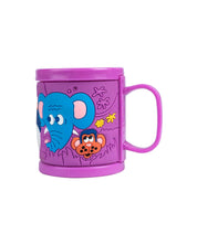 Elephant Mug for Kids, Purple, Plastic, 280 mL - MARKET 99