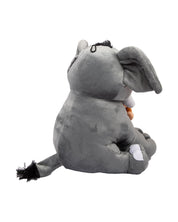 Elephant with Monkey, Plush Toy, Grey, Polyester - MARKET 99