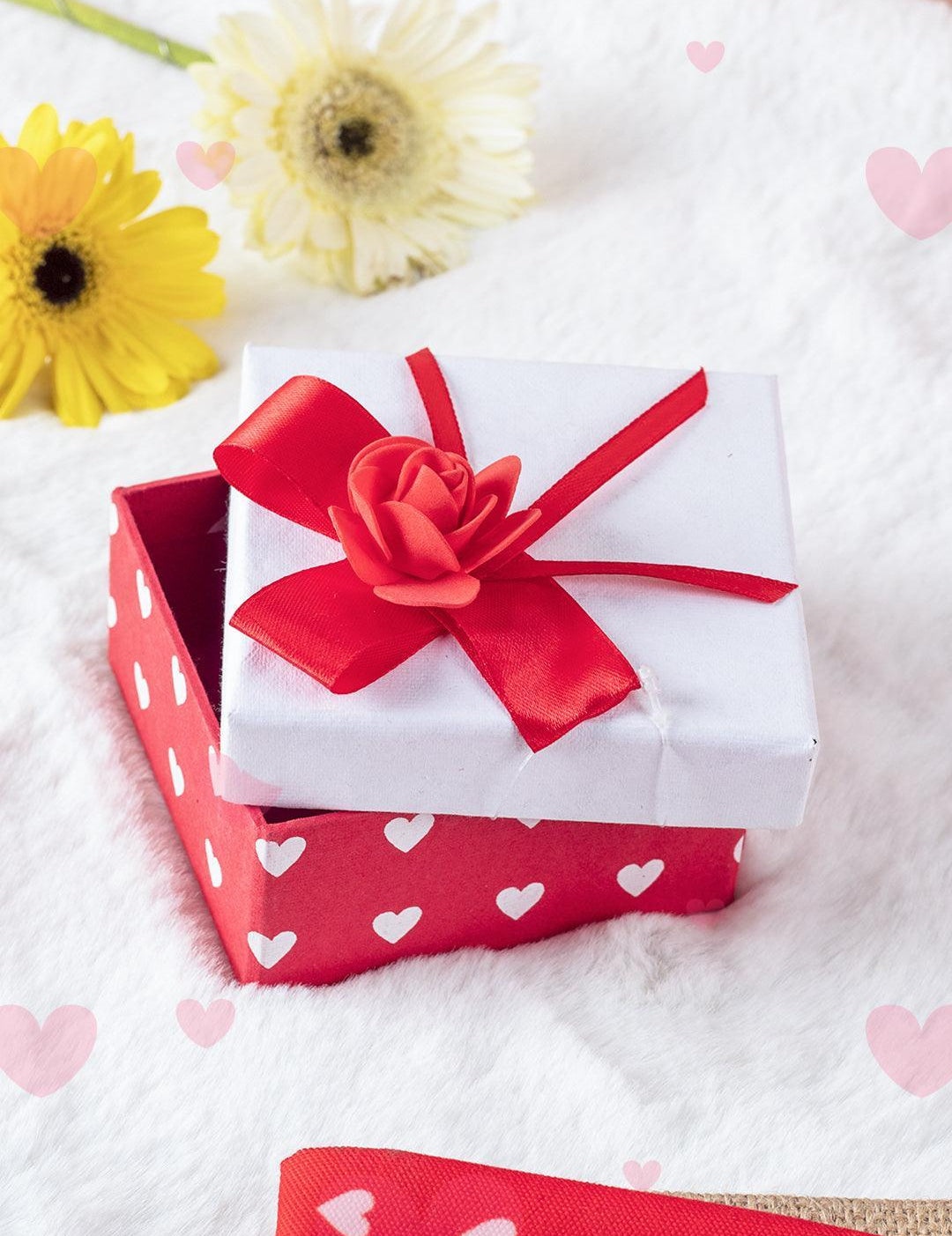 Empty Gift Box for Valentines Day with Ribbon - MARKET 99