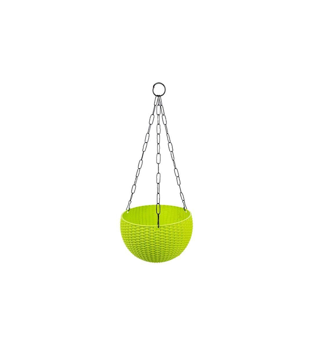 Euro Hanging Pots, Assorted Colours, Plastic, Set of 6 - MARKET 99