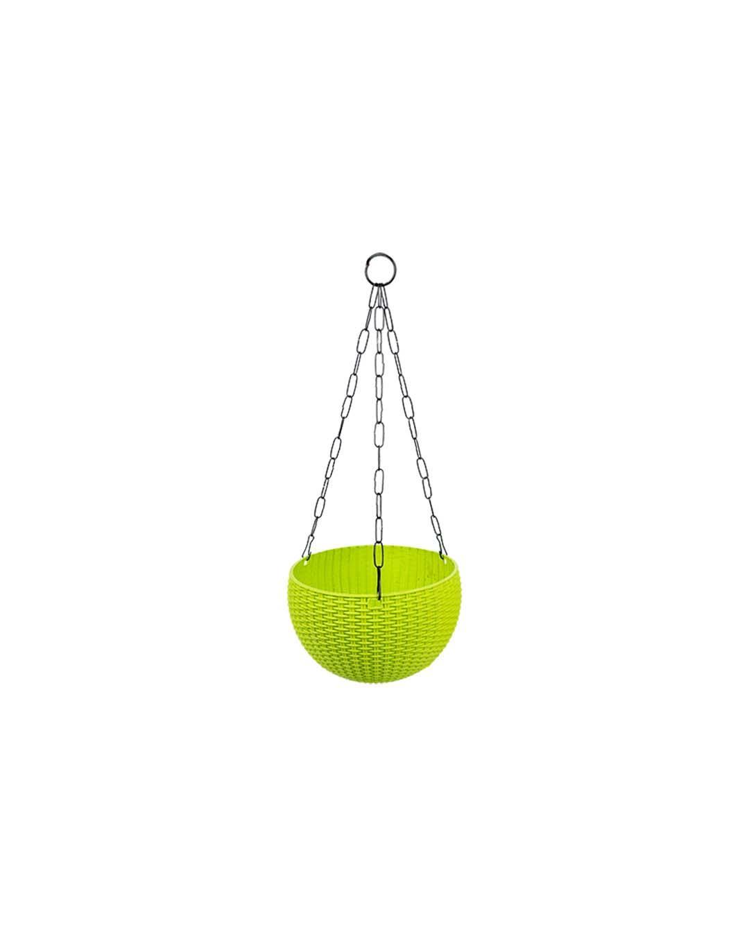 Euro Hanging Pots, Assorted Colours, Plastic, Set of 6 - MARKET 99