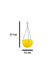 Euro Hanging Pots, Assorted Colours, Plastic, Set of 6 - MARKET 99