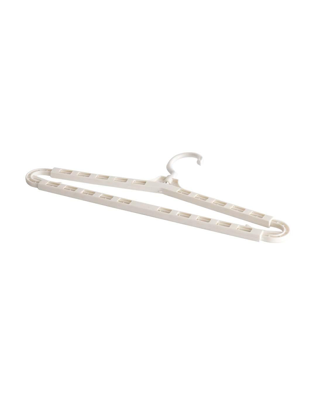 Extendable Hanger, White, Plastic - MARKET 99