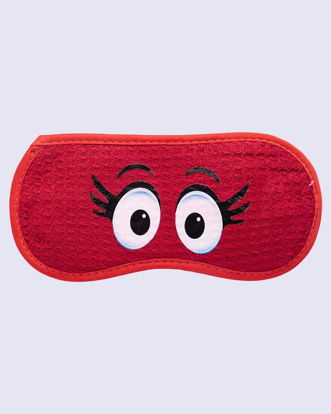 Eye Mask, Red, Polyester - MARKET 99