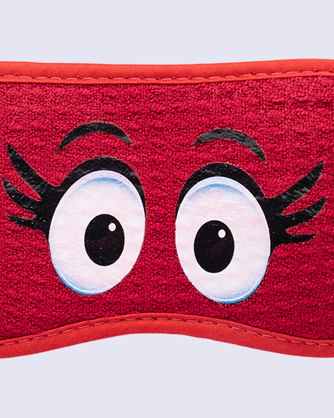 Eye Mask, Red, Polyester - MARKET 99