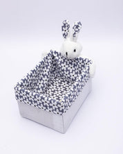 Fabric Toy Basket, for Home Storage, Bunny, Grey, Paper & Fabric, Set of 2 - MARKET 99